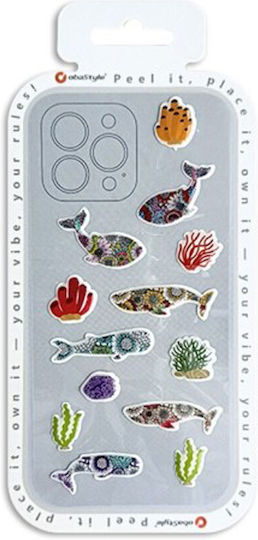 3d Glossy Stickers Διακοσμητικά Αυτοκόλλητα Κινητά Whales
