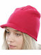 Status Beanie Unisex Σκούφος Πλεκτός σε Φούξια χρώμα