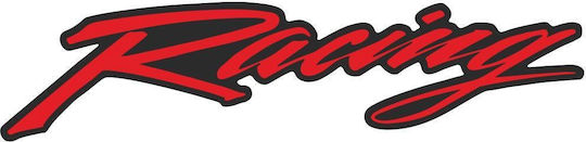 Universal Red Racing Label Decorative Motorcycle Stickers 10pcs Racingrp Print