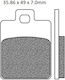Brake Pads Set Fa260 Organic Fizz42819