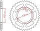 Sunstar Γρανάζι Πίσω