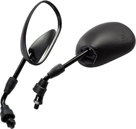 A-Pro Motorcycle Mirrors 2pcs Black
