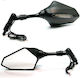 WFO Motorcycle Mirrors 2pcs Black