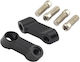 A-Pro Universal Motorcycle Mirrors 2 Pieces Black