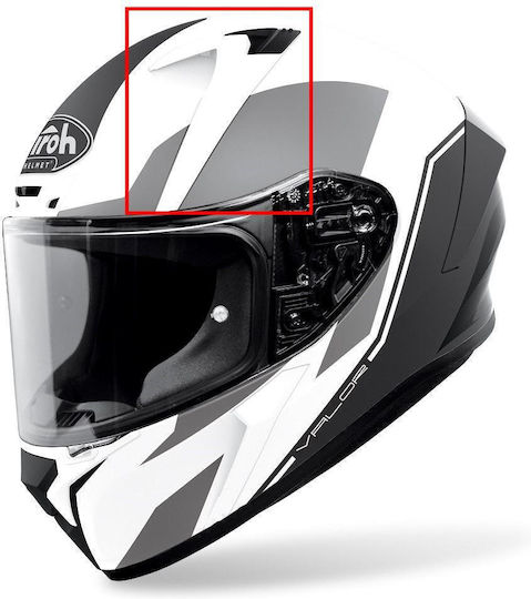 Aeroauslass Oben Weiß Helm Valor Airoh