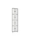 Wooden Decorative Shelf Unit 250cm X 63.4cm X 7.5cm Black 190295