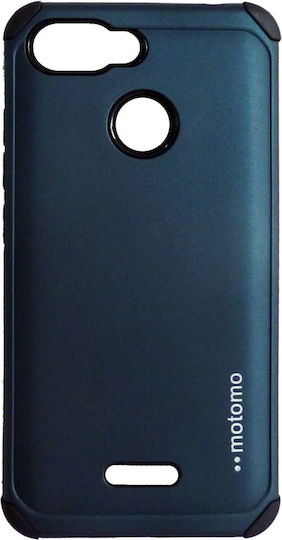 Motomo Umschlag Rückseite Kunststoff Blau (Redmi 6) 10022685