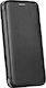Curved M-folio Book Δερματίνης Μαύρο (Huawei P40 Lite 5G)