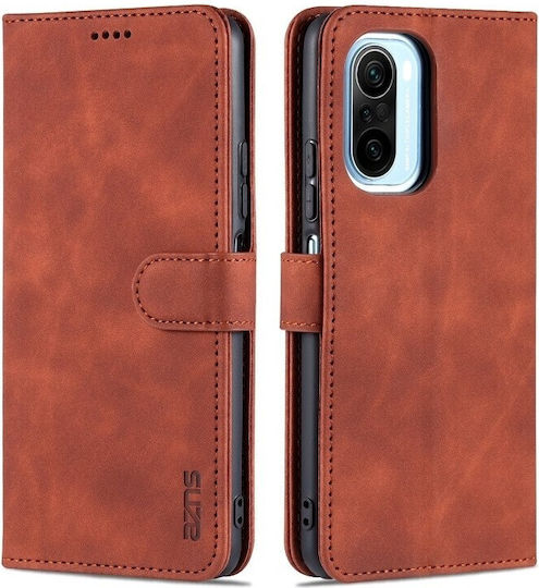 Book Δερματίνης Καφέ (Poco F3 / Mi 11i) case059018