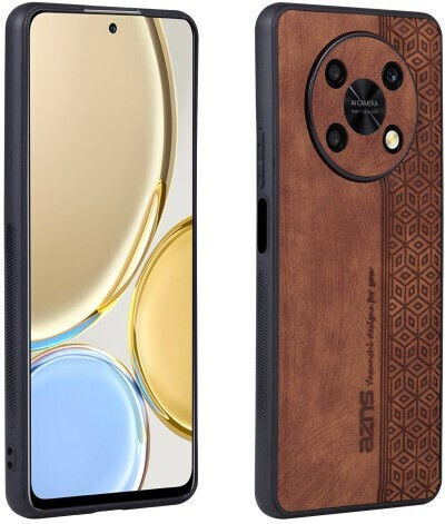 Azns Задна корица Пластмаса / Кожа Кафяв (Huawei Nova Y90) 660113112A