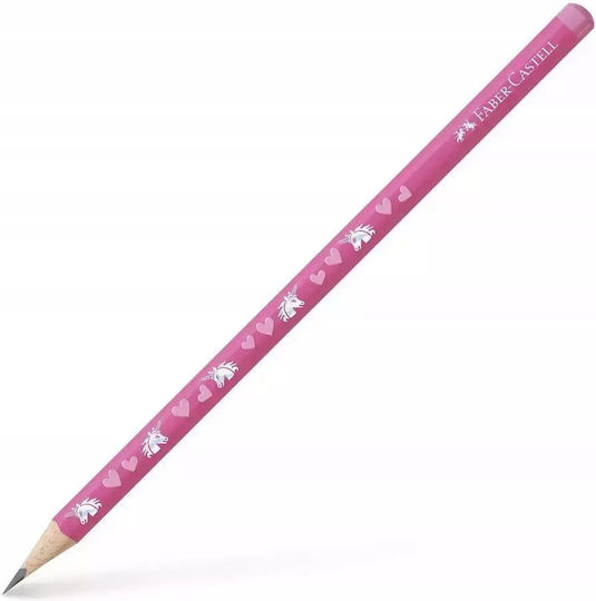 Triangular Hb Pencil Unicorn Pink 12pcs