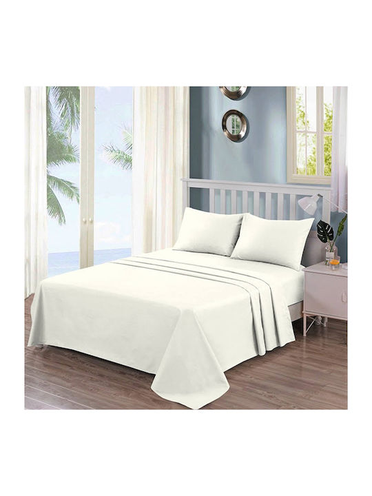 Casa Colori Duvet Cover Single 100% Cotton 160x240 Ecru