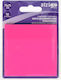Strigo Transparent Self-Adhesive Memo Pads 75x75 50 Sheets Neon Pink