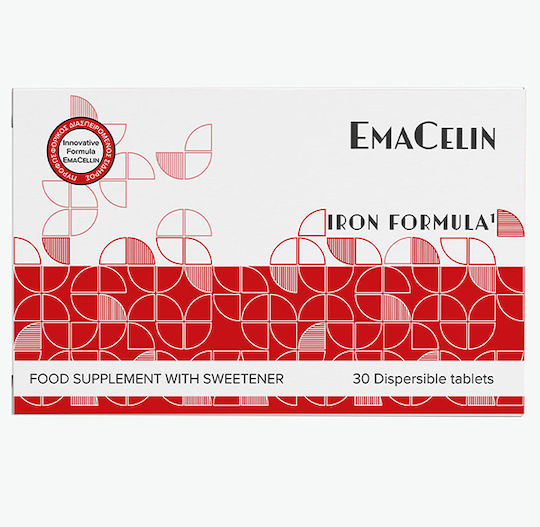 Dermageria EmaCelin Supplement for the Normal Formation of Red Blood Cells & Iron Absorption 30 Tablets