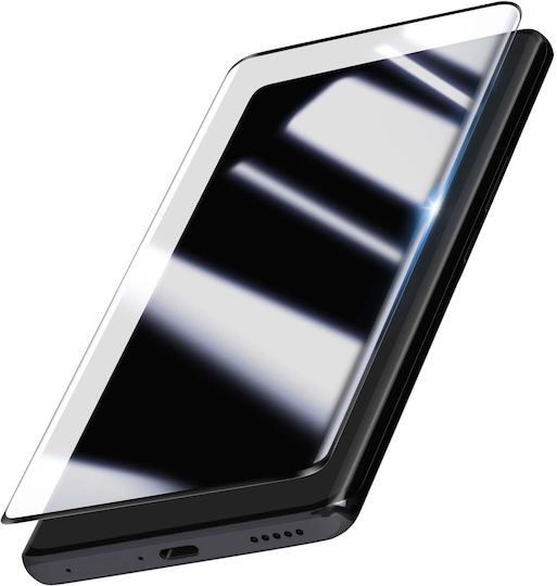 Avizar 3D Curved Tempered Glass Honor Magic 7 Lite Ultra Resistant Transparent Black Mobile Screen Protector
