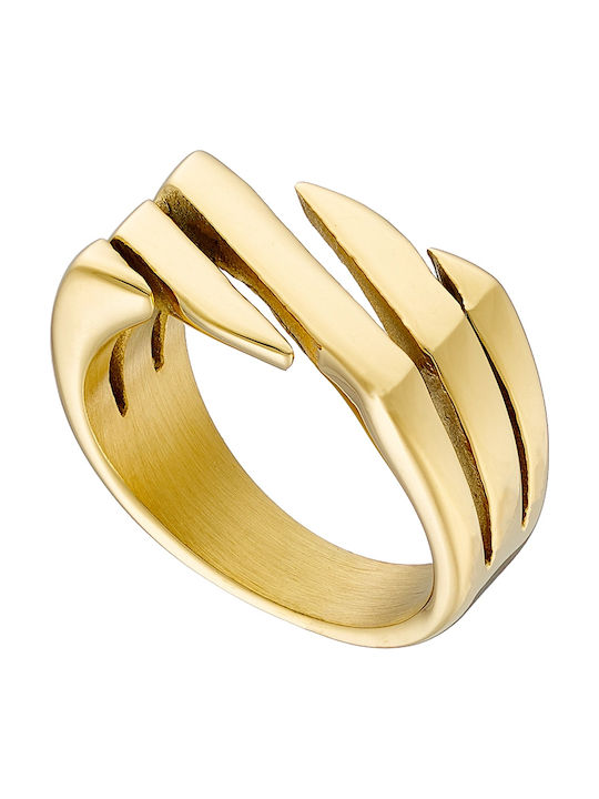 Graloro Damen Ring aus Stahl Vergoldet