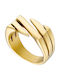 Graloro Damen Ring aus Stahl Vergoldet