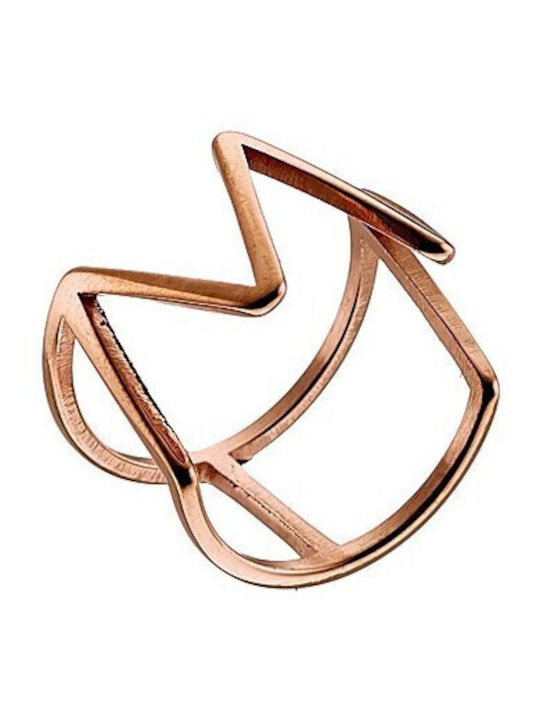 Graloro Damen Ring aus Stahl Vergoldet