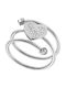 Graloro Damen Ring mit Zirkonia aus Stahl
