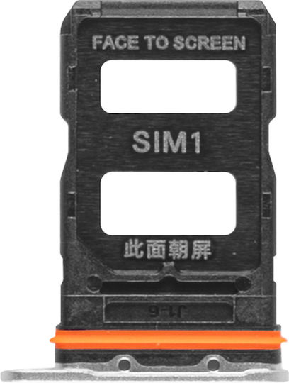 Clappio Tavă De Înlocuire Dual Nano Sim Xiaomi 14 Ultra Albă