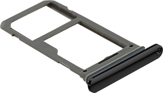 Clappio Nano Sim Card Tray Samsung Galaxy S7 Edge Micro-sd Slot Черен