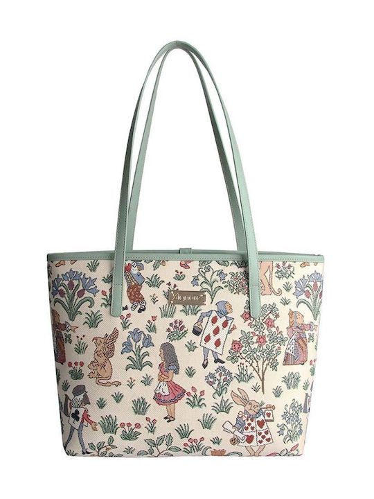 Alice In Wonderland Women's Bag Tote Handbag Multicolour