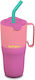 Klean Kanteen Rise Glass Thermos BPA Free 768ml Pink Lemonade Kaleidoscope