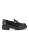 Δερμάτινα Γυναικεία Loafers σε Μαύρο Χρώμα