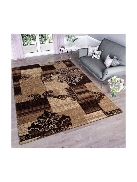 Anti-slip Rug Rectangular Brown