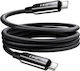 Linq USB-C to USB-C Cable 4A Power Delivery 80W Durable Braided Nylon 1.2m Black