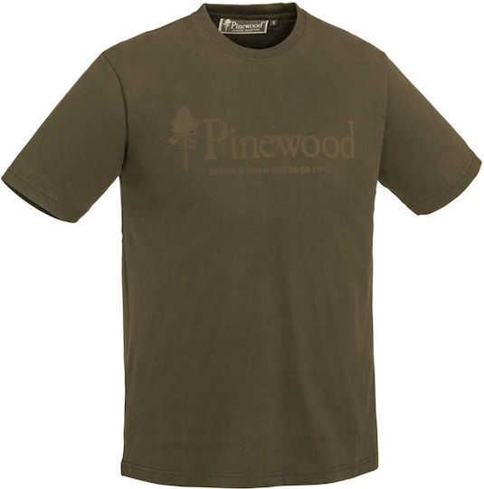 Men's Short Sleeve Pinewood Outdoor Life Heather Olive