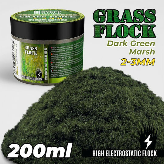 Grass Flock Dark Green Marsh 2-3mm 200ml
