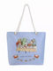 Signare Stoff Strandtasche Weiß