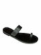 Greek Leather Women's Flat Sandals in Black Color 100%