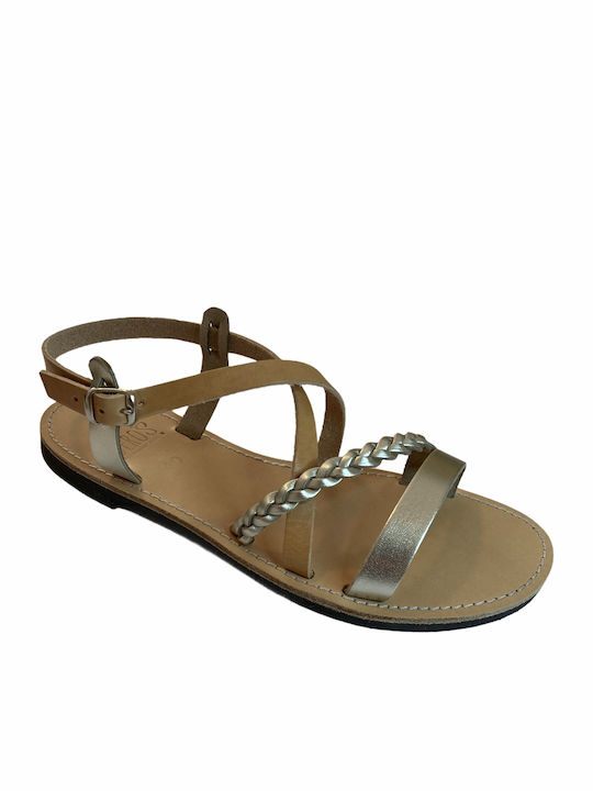 Théoros Sandale Casual Damă Aur