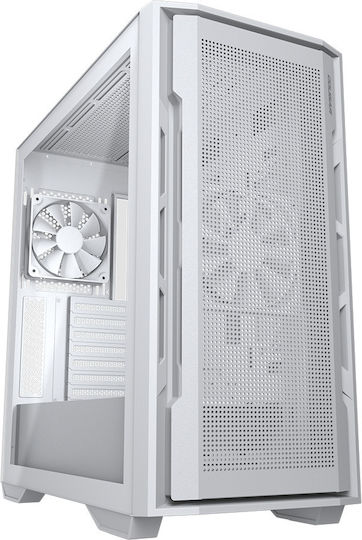 Cougar Uniface Gaming Midi Tower Κουτί Υπολογιστή με Πλαϊνό Παράθυρο Λευκό