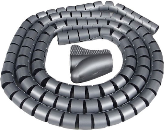 Οργανωτής Καλωδίων Spiral Διάμετρος 22mm Γκρι 3m