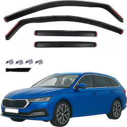 Σετ Ανεμοθραύστες Μπροστινοί και Πίσω για Skoda Octavia 2024+ 4τμχ VETRBR0080