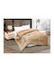 Silk Fashion Κουβερτοπάπλωμα Μονό 160x220εκ. Solid Light Brown 320 GSM