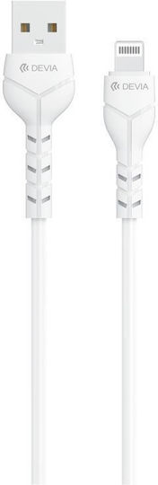 Devia USB-A zu Lightning Kabel 12W Weiß 1m