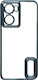 Electroplating Frame Cover Oppo Umschlag Rückseite Blau (Oppo A57s)