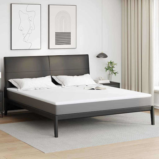 vidaXL Ανώστρωμα King Size Polyester 200x200x3.5εκ.