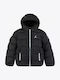 Kids' Sports Jacket with Lining & Hood Black
