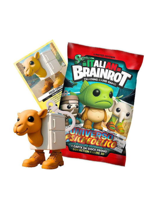 Skifidol Italian Brainrot Trading Card Game Φακελάκι 1 3d Cuties Συλλεκτική Φιγούρα Μπρελόκ & 1 Συλλεκτική Κάρτα Σειρά A Psyc Dip78014