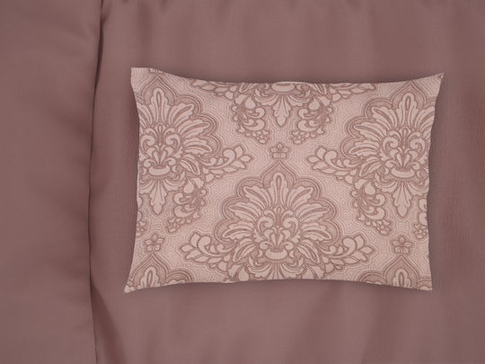Dimcol Artemis Pillowcase with Envelope Cover Dusty Rose 50x70cm.