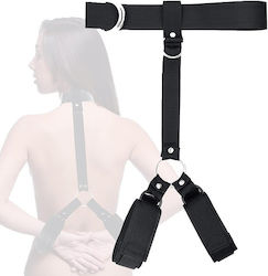 Smd Bound & Helpless Bdsm Neck & Wrist Restrain Kit Beginners Black