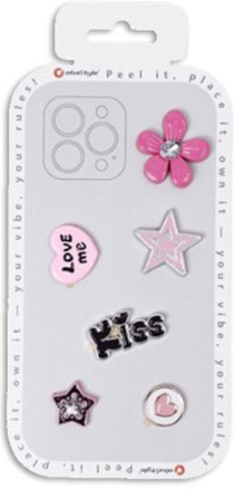 Autocolante 3D Decor Pentru Telefoane Mobile Floare Roz