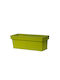 Viomes Linea Planter Box Green/yellow with Saucer