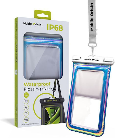 Mobile Origin Waterproof Floating Case 6 8" Glitter White Dbxl-glr-wht01