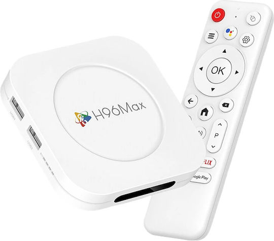 H96 Max TV-Box H96 8K UHD mit WiFi USB 2.0 2GB RAM und 16GB Speicherplatz mit Betriebssystem Android und Google Assistant